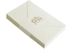 G. LALO Clairefontaine Lalo 24416L - una confezione avvolta in pellicola da 25 buste rivestite gommate 9x14 cm in carta vergata di Francia , Avorio