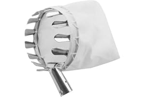 keloppasit Apfelpflücker, Mit Baumwollbeutel, Metall Leichter Obstpflücker, Flexible Pflückhilfe, Durchmesser 15cm, Taschentiefe 20cm, Für Outdoor Garten Obstgärten Bauernhöfe
