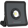 SCANGRIP NOVA R, Rechargeable COB LED Floodlight, 2000 Lumen, Handheld, 5 Step Dimming, Powerful Built-in Magnet, Waterproof (IP67), Long Operating Time, Slim and Compact, Built-in Power Bank with USB