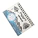 New 1pcs White Henna Ink Lace Flower Temporary Flash Tattoo Inspired Stickers Fake Tattoos (J016W_BK)