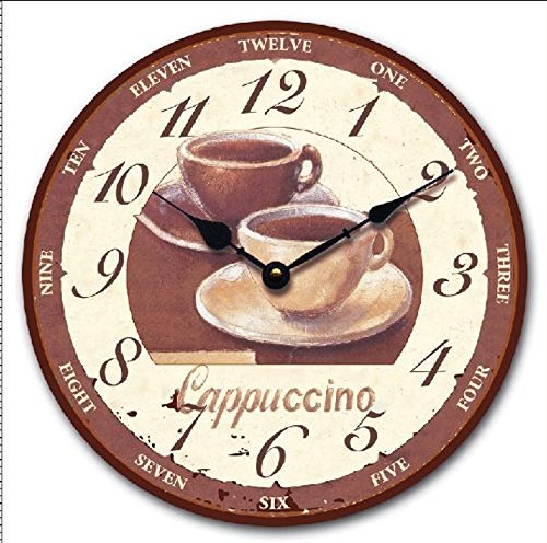Tinas Collection Wanduhr im Cappuccino Design, 30 cm Ø