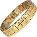 Produktbild MPS® Europe Leprechaun Taming Gold PL Titan 5 Elements magnetische Armband für Männer mit Klappschließe + FREI Werkzeug -, um Links zu entfernen