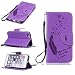 Produktbild Samsung Galaxy S7 Edge lila Hülle,Samsung Galaxy S7 Edge Federn Case, Cozy Hut® PU Lederhülle Leder Tasche Leder Case Cover Hülle für Samsung Galaxy S7 Edge Schutzhülle Schutz Etui Schale Bunte Relief Feder Muster Flip Cover Wallet Brieftasche Hardcase Taschen Schalen Handy Tasche im Bookstyle mit Standfunktion Karten Slot und Magnetverschluß Flip Case Hülle Für Samsung Galaxy S7 Edge - lila Feder