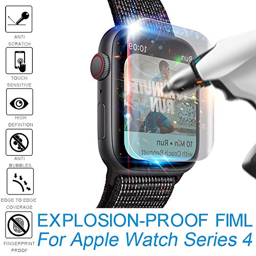 Preisvergleich Produktbild Apple Watch Series 4 Explosionssichere Membran, TPulling 2 / 5 Stück Explosionsgeschützte TPU Displayschutzfolie Gurad Film für Apple Watch Uhr Series 4 (40 / 44mm) (2, 44mm)