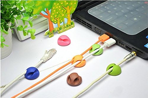 Easy Cable Management Cable Holder/Clamp/Clip Self-Adhesive Cabledrop Dual 6er Classic