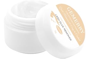 GEMERRY Crema Removedora de Pegamento para Pestañas 5g Removedor de extensión de pestañas para pestañas profesional Pegamento para pestañas postizas individuales de acción rápida (Insípido)