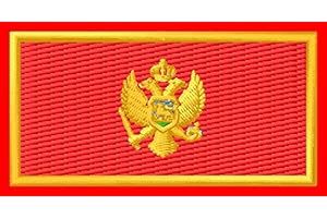 MASTERPATCH Patch drapeau du Monténégro Aufnäher parche Bordado écusson brodé écusson toppa ricamata