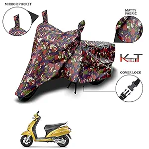 KEDIT  - New Honda Activa 3G,4G,5G,6G Waterproof - UV Protection & Dust Proof Full Bike - Scooty Two Wheeler Body Cover for Honda Activa 6G( Rd Jungle)