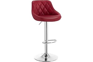 ‎WOLTU Woltu #289 Bar Stool, Light Pure Artificial Leather, Well Padded Seat, Height-Adjustable, 360° Rotation, Choice of Colours
