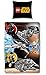 Produktbild BERONAGE Lego Kinder Bettwäsche Star Wars Motiv Space 135 x 200 cm + 80 cm x 80 cm - Neu & Ovp - 100% Baumwolle - Clone/Starwars - deutsche Standardgröße