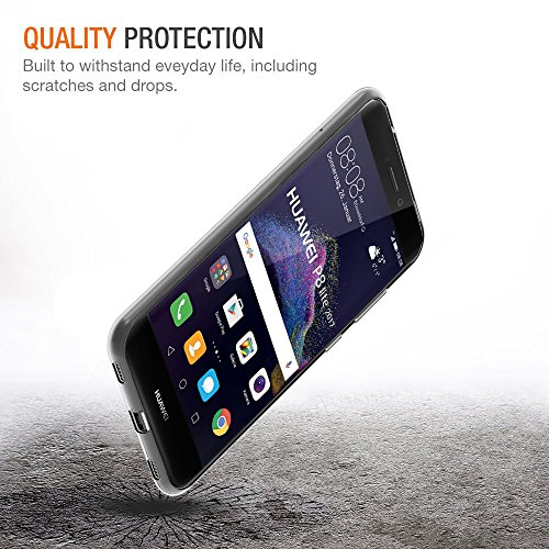 iVoler Funda Huawei P8 Lite 2017  Slim Fit Huawei P8 Lite 2017 Funda Carcasa Case Bumper con Absorci  n de Impactos y Anti-Ara  azos Espalda Case Cover para Huawei P8 Lite 2017 - Transparente