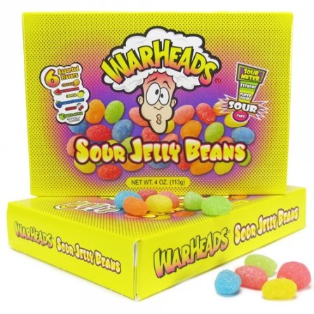 Preisvergleich Produktbild Warheads Sour Jelly Beans 4 OZ (113g)