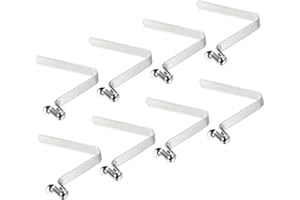 PATIKIL 9.5x6mm Kayak Paddle Snaps, 8 Pack Pole Push Button Spring Clips Steel Hollow Button Locking Tube Single Pin for Camping Awning Tent Pole