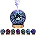 Produktbild Eastlion 100ml Elektrische Ultraschall 3D 7 Farbe LED-Leuchten Kühlen Nebel Ätherisches Öl Diffusor Aroma Diffuser Aromatherapie Luftbefeuchter 3D Nacht Lichter,Farbe 4