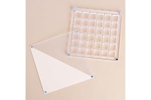 YNNHUDEEP Acrylic Magnetic Seashell Display Box - 36 Grids Clear Acrylic Seashell Display Box,Seashell Storage Box Display Case Decorative Seashell Starfish Trinket,für Perlen, Nägel,Schmuck(Square)