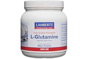 Lamberts L-Glutamine Powder 500g – Mild Tasting & Easily Mixed with Drinks – Vegan Formula