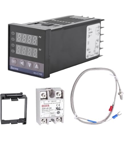 Thermostat PID Enda ET4420-230 - Compatible Sondes Pt100, J, K, T, S, R - Relais 2A Et SSR - Neuf