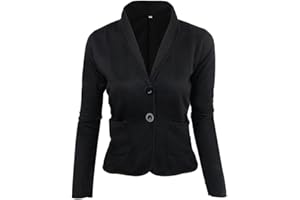 Minetom Femme Élégant Blazer à Manches Longues Slim Fit OL Bureau Entreprise Veste De Costume Chic Doubles Boutons Basique Ajusté Manteau Blouson