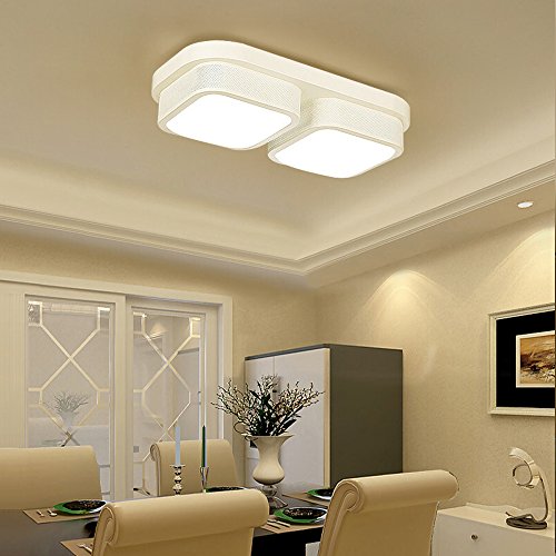 myhoo 18 W 24 W 36 W 48 W 64 W 72 W - Lámpara LED de techo regulable Lámpara de techo modern Salón Dormitorio Cocina panel lámpara de [Clase energética A + +]