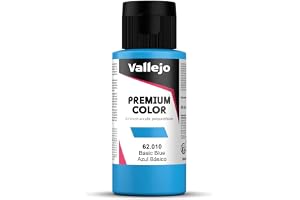 Vallejo Premium Color Peinture Acrylique Bleu pour Aérographe, Haute Résistance aux Chocs et à la Manipulation, Idéale pour Modélisme et Loisirs Créatifs.