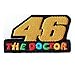 Produktbild Patch - The Doctor - 46 - Valentino Rossi - Motorrad - Motorbike - Motorsport - Motorcycles - Racing Team - Biker -Patches - Aufnäher Embleme Bügelbild Aufbügler
