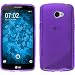 Produktbild PhoneNatic Case für LG K5 Hülle Silikon lila S-Style + 2 Schutzfolien