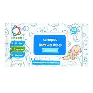 Canopus - Baby Wet Wipes, 80 Pulls, Z fold, 200x167 mm