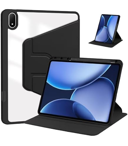 Coque 360° Magnétique Pour OnePlus Pad 3 13.2 Pouces - Housse Protection Rotative, Support Réglable, Noir - 9