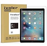 Pellicola Vetro Temperato iPad Pro 12.9 pollici, iVoler ** [Protezione Antigraffi] **Anti-riflesso Ultra-Clear** Ultra resistente in Pellicola iPad Pro 12.9, Pellicola Protettiva Protezione Protettore Glass Screen Protector per iPad Pro 12.9''.Vetro con Durezza 9H, Spessore di 0,3 mm,Bordi Arrotondati da 2,5D - Garanzia a Vita