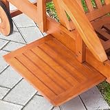 ultranatura sonnenliege eukalyptus seitentischchen