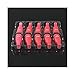 Nail Art Polish Removal Clip, NAIYAN® - NEW 10pcs Plastic Acrylic Nail Art Soak Off Peg Clip Cap UV Gel Polish Remover #UK# - GB Hot Pink