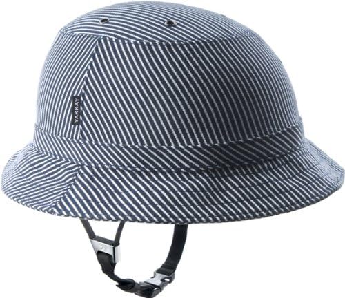 YAKKAY Tokyo Blue Stripe Bicycle Helmet Cover (WITHOUT HELMET!): Small (53-55cm)