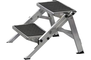 BEL-SOL Doppeltrittstufe faltbar 55 x 49,5 x 38 cm