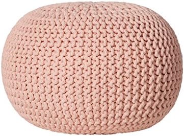 SANGAL knitted pouf (Coral)