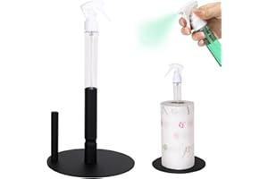 Gachiwar Portarrollos de Cocina con Spray, Portarrollos para Papel de Cocina de Pie de Acero Inoxidable, Porta Papel Cocina, Adapta a Rollos de Papel de la Mayoría de Tamaños