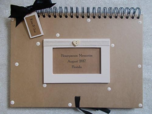 Personalised Handcrafted Large A4 Honeymoon Memory Scrapbook