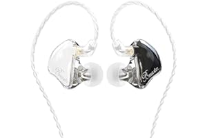 BASN Bmaster In-Ear-Monitore, Dreifach-Treiber, HiFi-Stereo, geräuschisolierend mit verbessertem Bass für Musiker, Bühnen-/Audioaufnahmen (Pro Weiß/Schwarz)