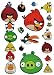 Produktbild 15 tlg. Set Wandtattoo / Fensterbilder - Angry Birds - selbstklebend + Wiederverwendbar - Wandsticker Vögel Red Jim Jake Chuck Schwein Sticker Aufkleber