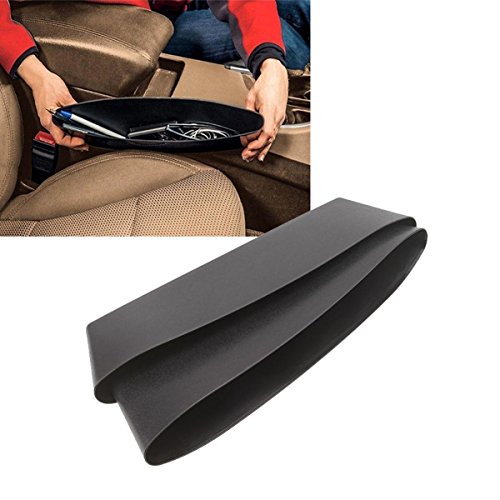 Possbay Car Organiser Storage Box Seat Slit Gap Caddy Pocket Catcher Plastic Phone Coins Holder 2 PCS
