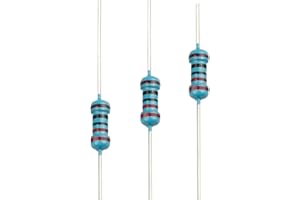 EDGELEC 100pcs 220 ohm Resistor 1/4w (0.25 Watt) ±1% Tolerance Metal Film Fixed Resistor, Multiple Values of Resistance Optional