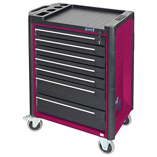 Preisvergleich Produktbild Werkstattwagen 179-7 in pink - inkl 141 Werkzeuge