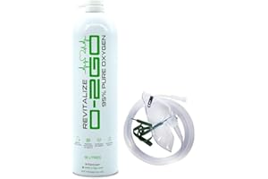 O2GO O-2GO 18L Oxygen Can with Mask and Tube - revitalize 99.5% Pure Oxygen in a Lightweight Portable Canister | Take A Moment & Breathe with O-2GO Oxygen Cans (1 can 1 mask)