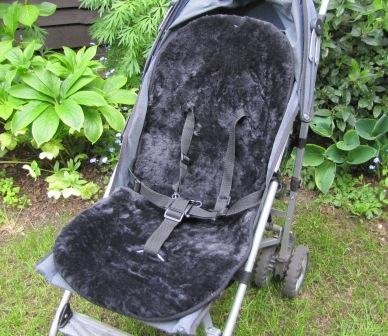 Anthracite Stroller/Car Seat Liner Sheepskin