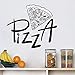 Produktbild Küche Pizzeria Wandaufkleber Pizza Restaurant Hotel Pizza Schaufenster Glas Decor Home Kabinett Fliesen Geschnitzte Vinyl Wandaufkleber a6 67 * 58 cm