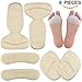 Produktbild Biwat Fersenkissen High Heel Pads, Fersenhalter Fersenpolster Fersenschutz aus Leder Antislip, Mittelfuß Pads, Ball von Fuß Kissen, Schuheinlagen aus Gel, Fersenpolster