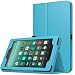 Produktbild Hülle für Amazon Fire HD 8 Tablet (7th Generation 2017 Modell) – Slim Faltbar Premium PU-Leder Ständer Smart Case mit Auto Schlaf / Wach Funktion Cover für Amazon Fire HD 8(blau)