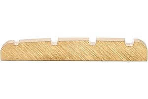 Musiclily Basic Sillet de Tête en Laiton Basse 4 Cordes Nut pour Précision/Jazz Bass, 42x3,5x6mm