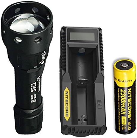 Combo: Sunwayman T25C XM-L2 U3 LED Zooming Flashlight w/NL183 Battery & UM10 Charger