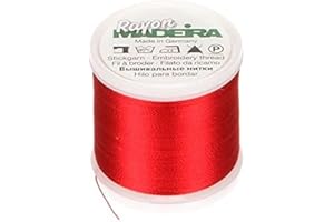 TACONY CORPORATION Madeira Fil de Rayonne Rouge, Acrylique, Multicolore, 2,79 x 2,79 x 3,3 cm