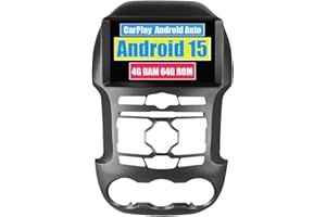 RoverOne Autoradio CarPlay Autoradio Autoradio pour Ford Ranger 3 F250 2011 2012 2013 2014 2015 Android Auto Écran Tactile Sat Navi Bluetooth WiFi Radio Player